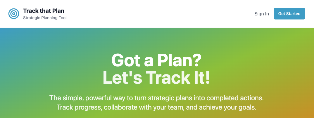 Track that Plan features
